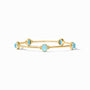 Julie Vos - Ainsley Stone Bangle, Iridescent Capri Blue / Large