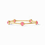 Julie Vos - Ainsley Stone Bangle, Iridescent Peony Pink / Large