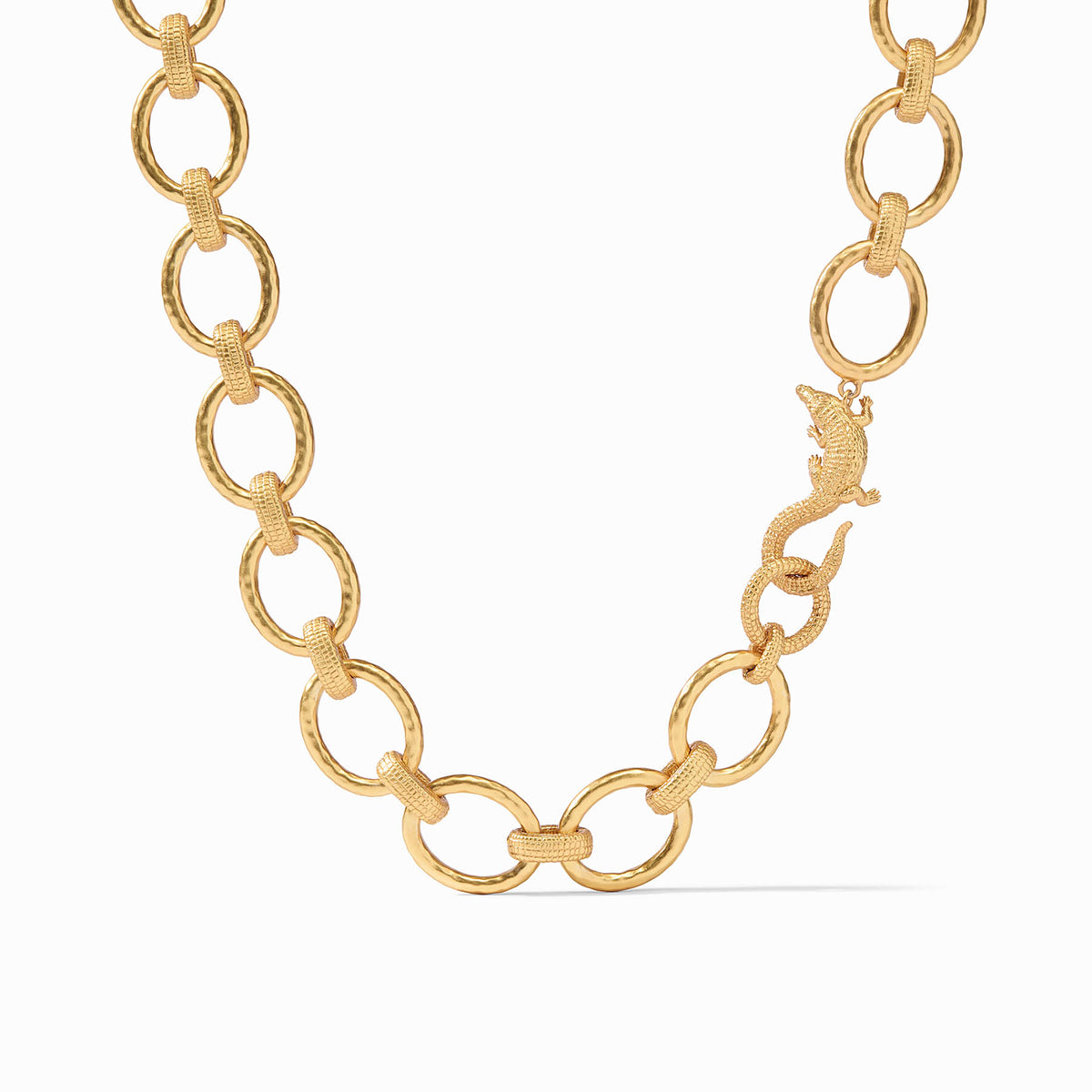 Julie Vos - Alligator Link Necklace, Gold