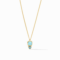 Julie Vos - Aquitaine Duo Delicate Necklace, Iridescent Capri Blue
