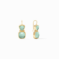 Julie Vos - Aquitaine Earring, Iridescent Aquamarine Blue