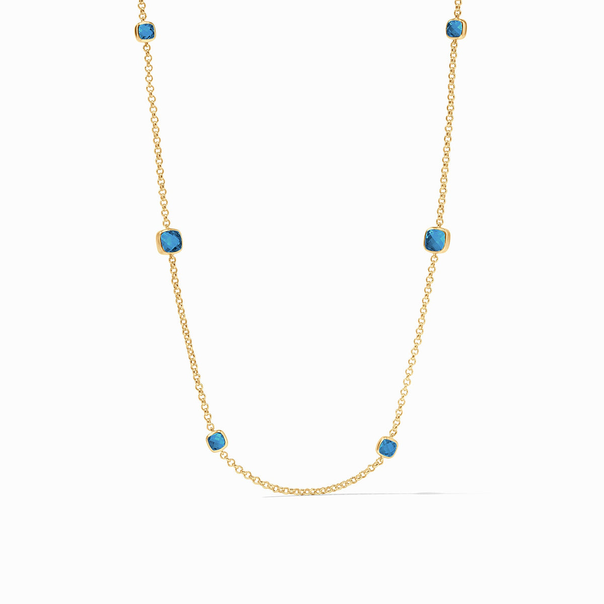 Julie Vos - Aquitaine Station Necklace, Capri Blue