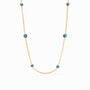 Julie Vos - Aquitaine Station Necklace, Capri Blue