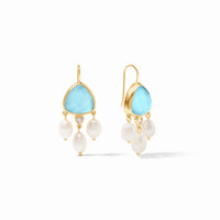 Julie Vos - Aquitaine Chandelier Earring, Iridescent Capri Blue