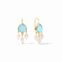 Julie Vos - Aquitaine Chandelier Earring, Iridescent Capri Blue