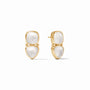 Julie Vos - Aquitaine Midi Earring, Iridescent Clear Crystal