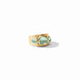 Julie Vos - Aquitaine Ring, Iridescent Aquamarine Blue / 8