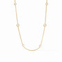 Julie Vos - Aquitaine Station Necklace, Clear Crystal
