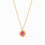 Julie Vos - Astor Solitaire Necklace, Iridescent Raspberry