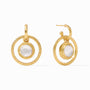 Julie Vos - Astor 6-in-1 Charm Earring, Iridescent Clear Crystal