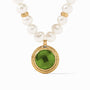 Julie Vos - Astor Statement Necklace, Iridescent Jade Green