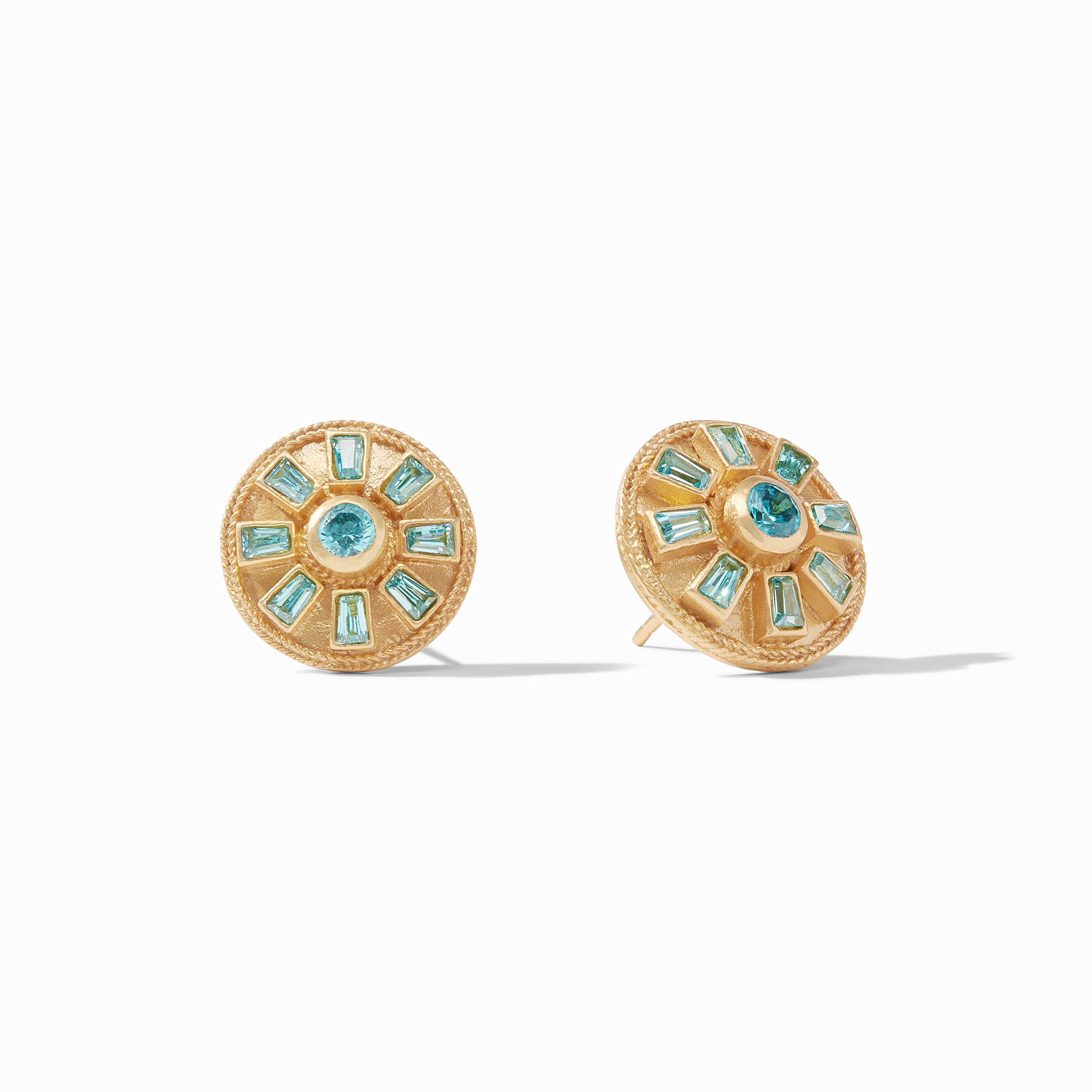 Aurora Stud in Bahamian Blue