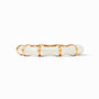 Bamboo Hinge Bangle Ivory Enamel