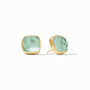 Julie Vos - Catalina Stud, Iridescent Aquamarine Blue