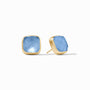 Julie Vos - Catalina Stud, Iridescent Chalcedony Blue