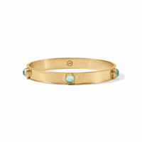 Julie Vos - Catalina Stone Bangle, Iridescent Aquamarine Blue / Large