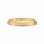 Julie Vos - Catalina Stone Bangle, Iridescent Aquamarine Blue / Large