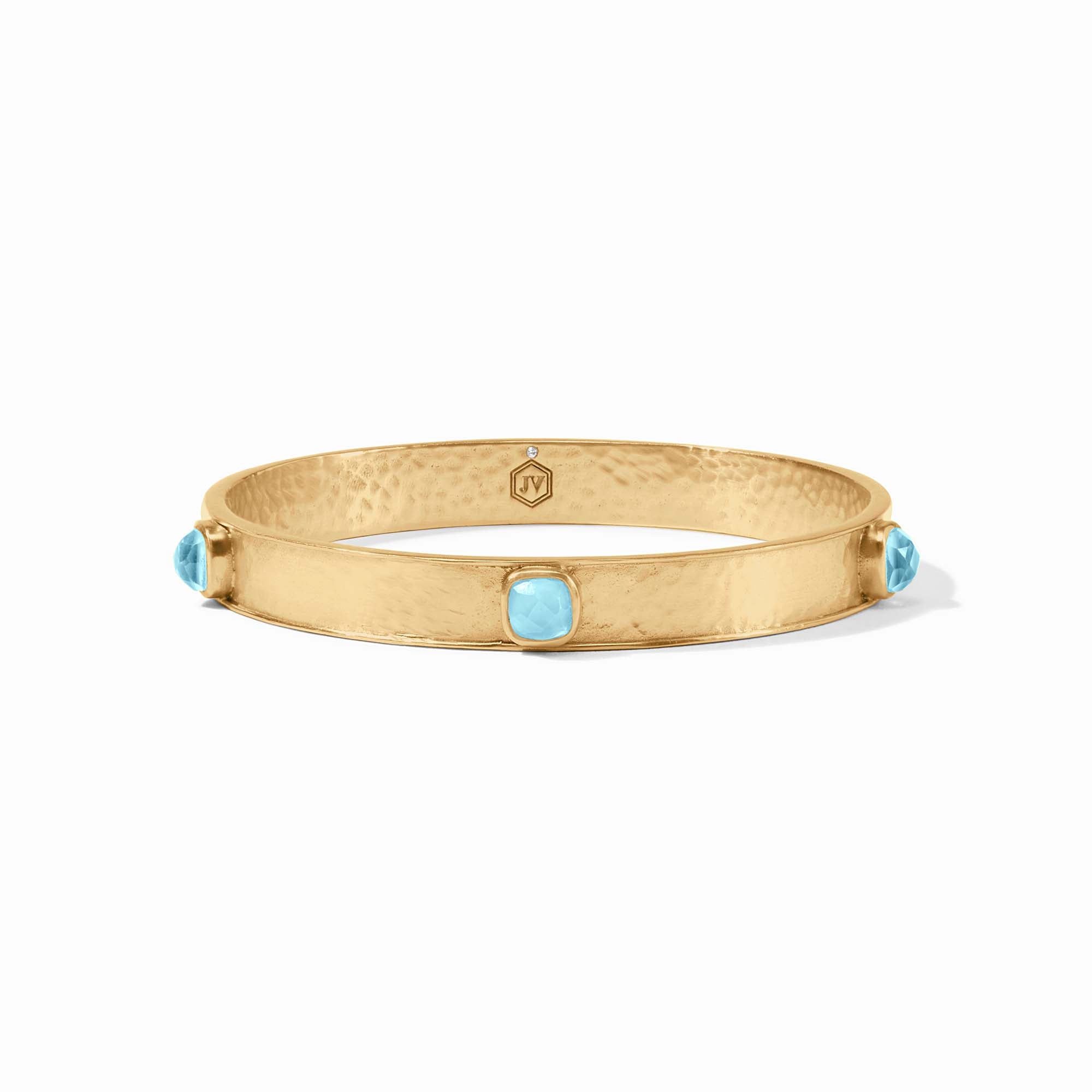 Julie Vos - Catalina Stone Bangle, Iridescent Capri Blue / Large