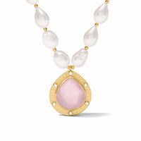 Julie Vos - Clementine Statement Necklace, Iridescent Rose