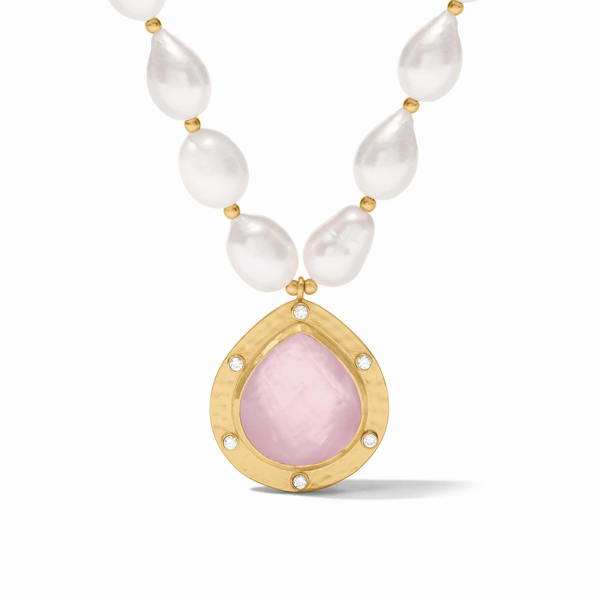 Julie Vos - Clementine Statement Necklace, Iridescent Rose