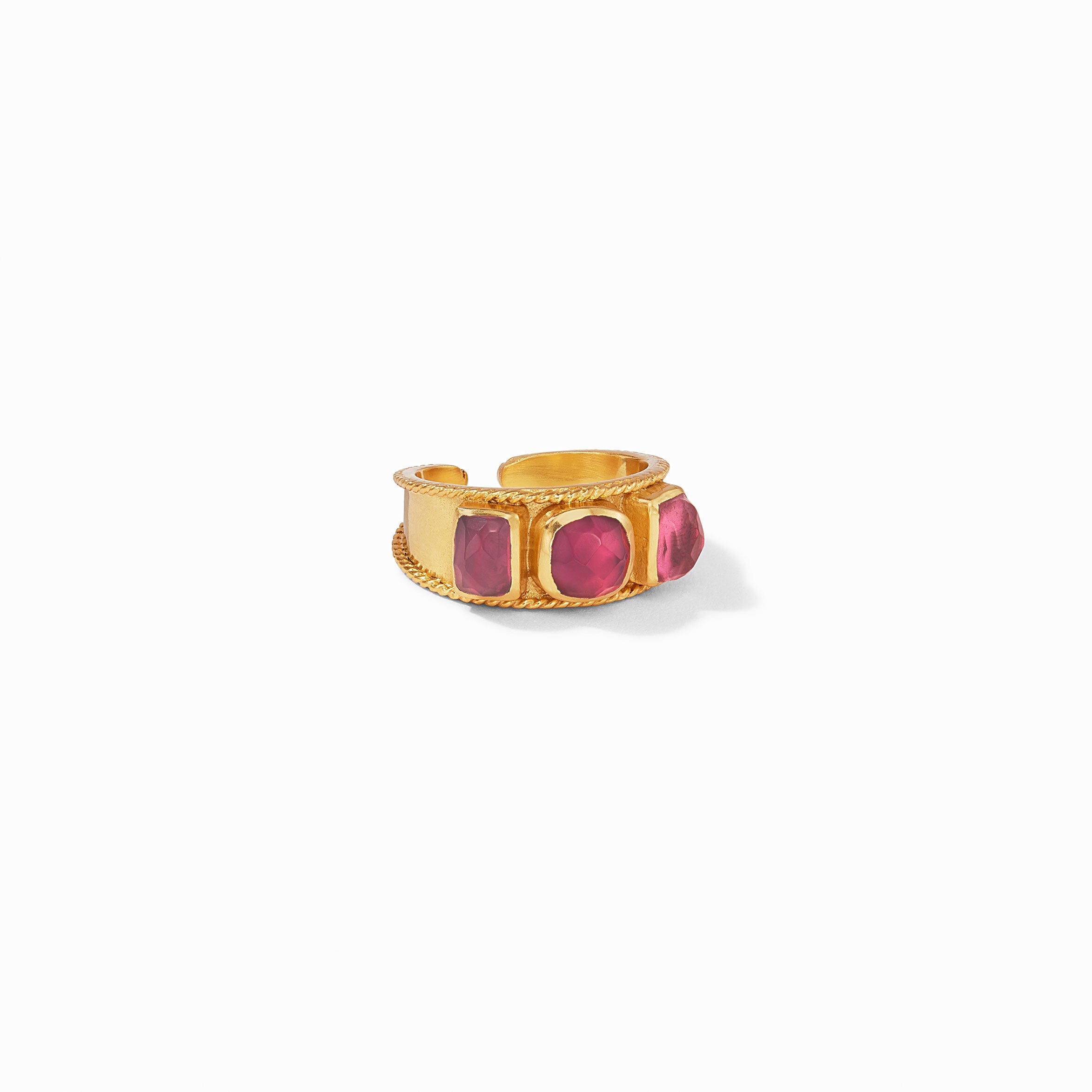 Julie Vos - Savoy Statement Ring, Iridescent Ruby Red