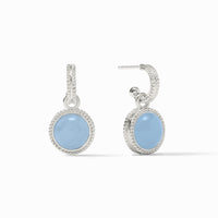 Fleur-de-Lis Hoop & Charm Earring