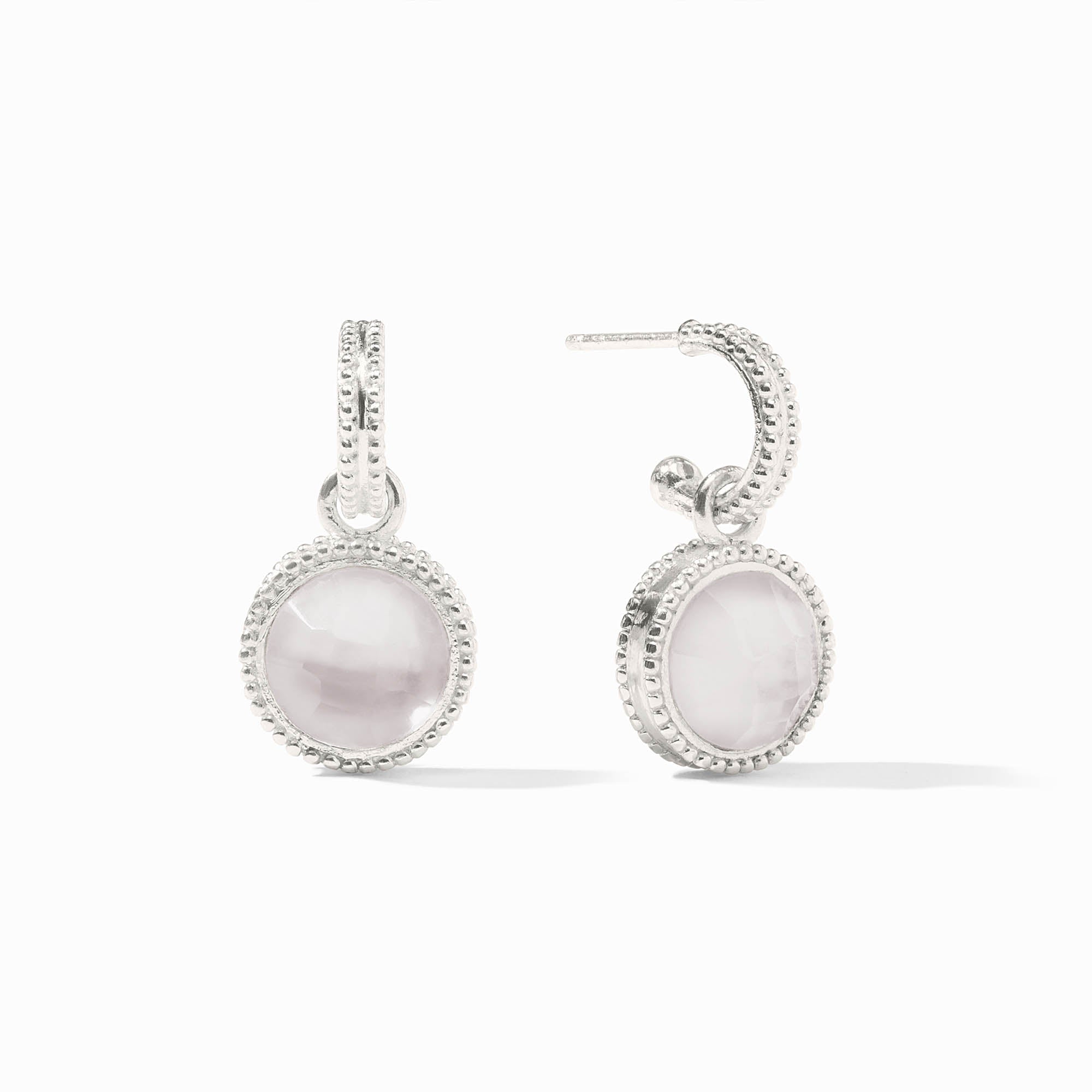 Fleur-de-Lis Hoop & Charm Earring