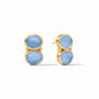 Julie Vos - Honey Duo Earring, Iridescent Chalcedony Blue
