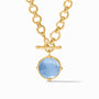 Julie Vos - Honeybee Demi Necklace, Iridescent Chalcedony Blue