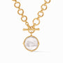 Julie Vos - Honeybee Demi Necklace, Iridescent Clear Crystal