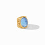 Julie Vos - Ivy Statement Ring, Iridescent Chalcedony Blue / 9