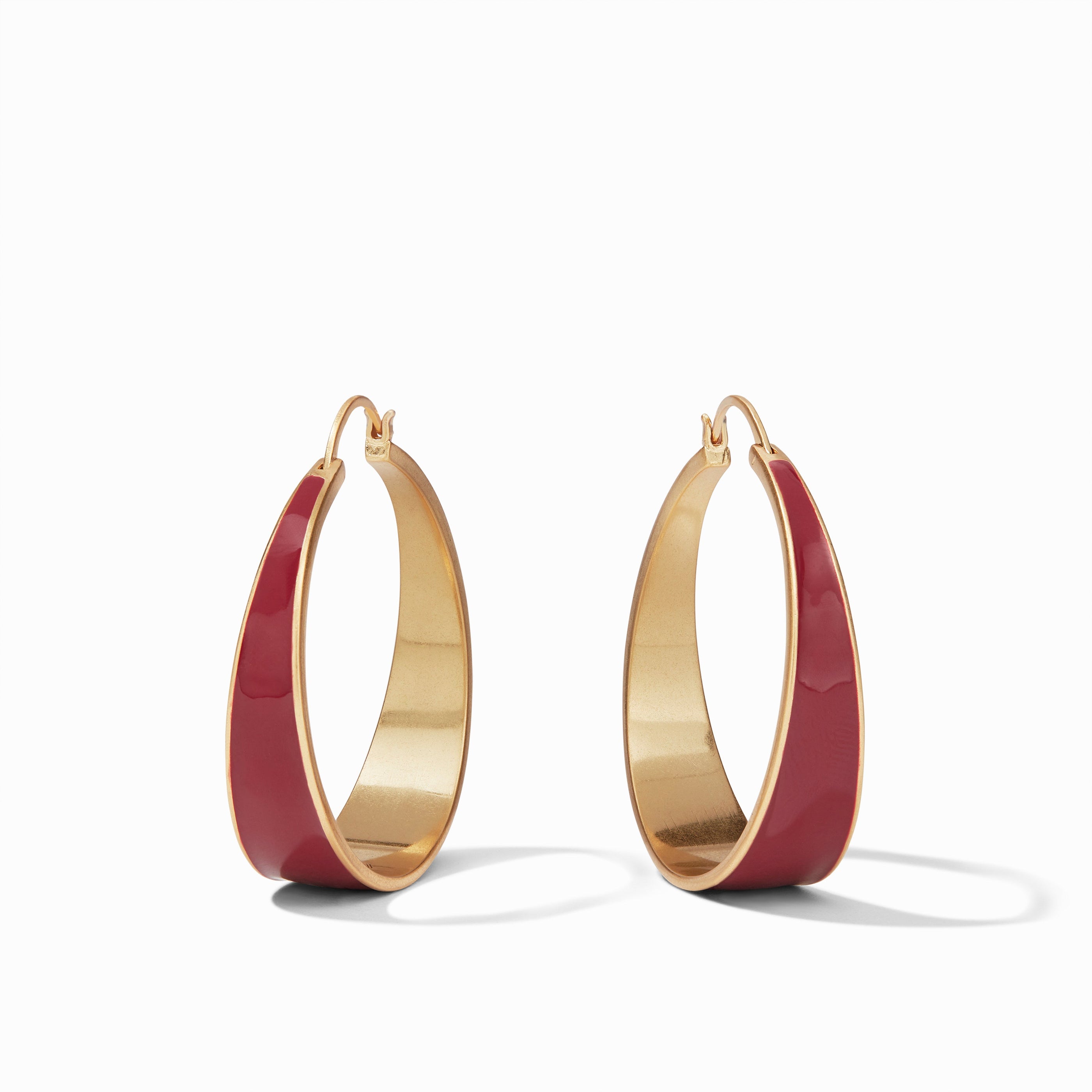 Mulberry Enamel, Large, ruby red