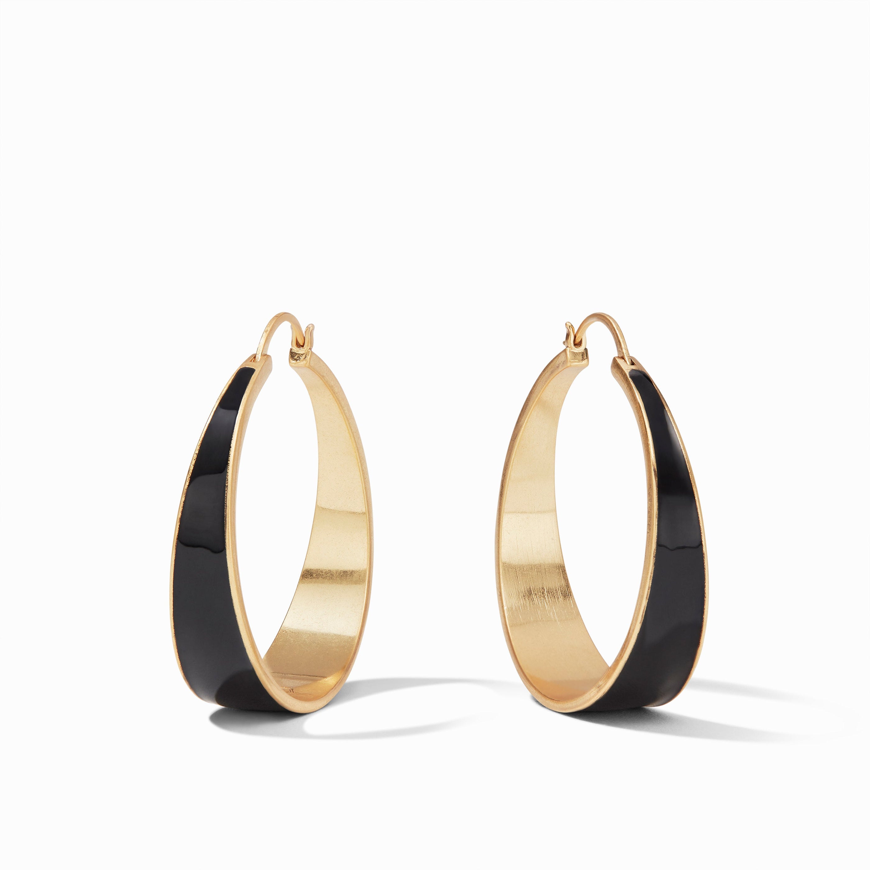 Obsidian Black, L, obsidian black meets mixed metal, earrings, back in stock fall, party jewels, hoops