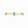 Julie Vos - Milano Luxe Bangle, Iridescent Pacific Blue / Large