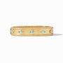 Julie Vos - Monaco Hinge Bangle, Bahamian Blue