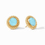 Julie Vos - Nassau Stone Stud, Iridescent Capri Blue