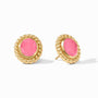 Julie Vos - Nassau Stone Stud, Iridescent Peony Pink