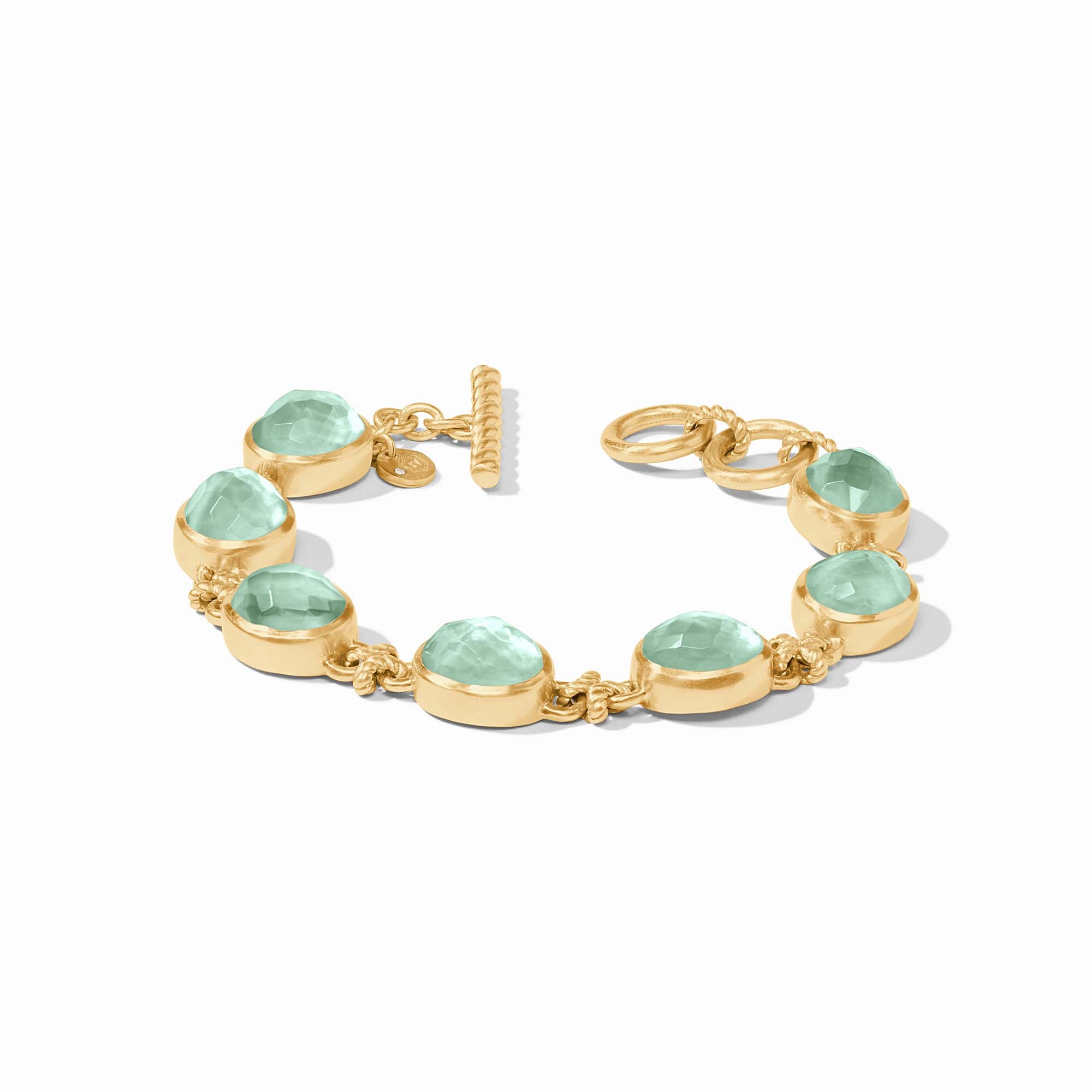 Julie Vos - Nassau Demi Stone Bracelet, Iridescent Aquamarine Blue