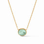 Julie Vos - Nassau Solitaire Necklace, Iridescent Aquamarine Blue