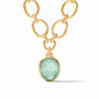 Julie Vos - Nassau Statement Necklace, Iridescent Aquamarine Blue