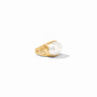 Julie Vos - Nassau Statement Ring, Pearl / 8