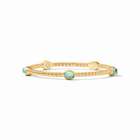 Julie Vos - Nassau Stone Bangle, Iridescent Aquamarine Blue / Large