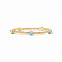 Julie Vos - Nassau Stone Bangle, Iridescent Capri Blue / Large