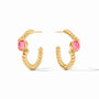 Julie Vos - Nassau Stone Hoop, Iridescent Peony Pink