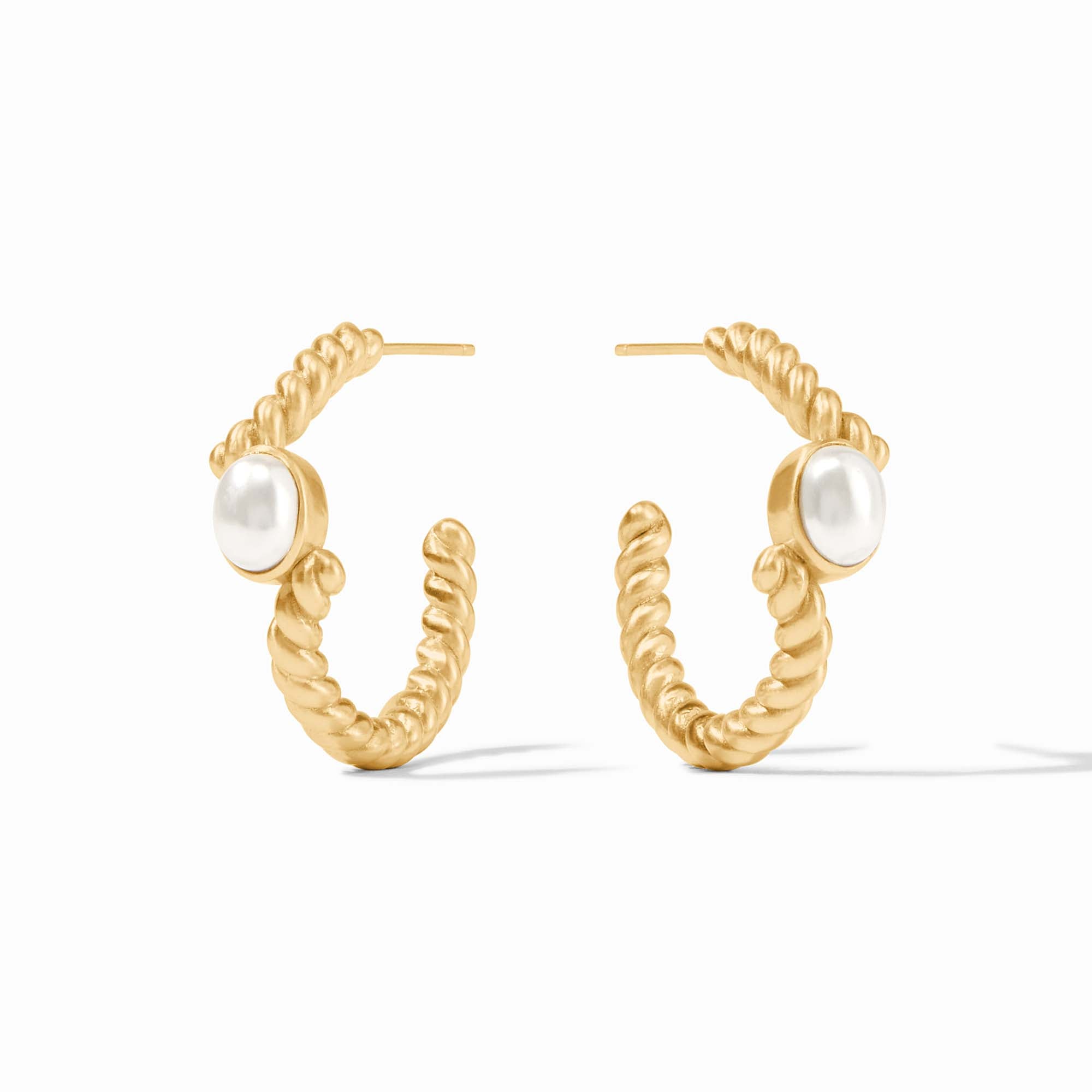 Julie Vos - Nassau Stone Hoop, Pearl