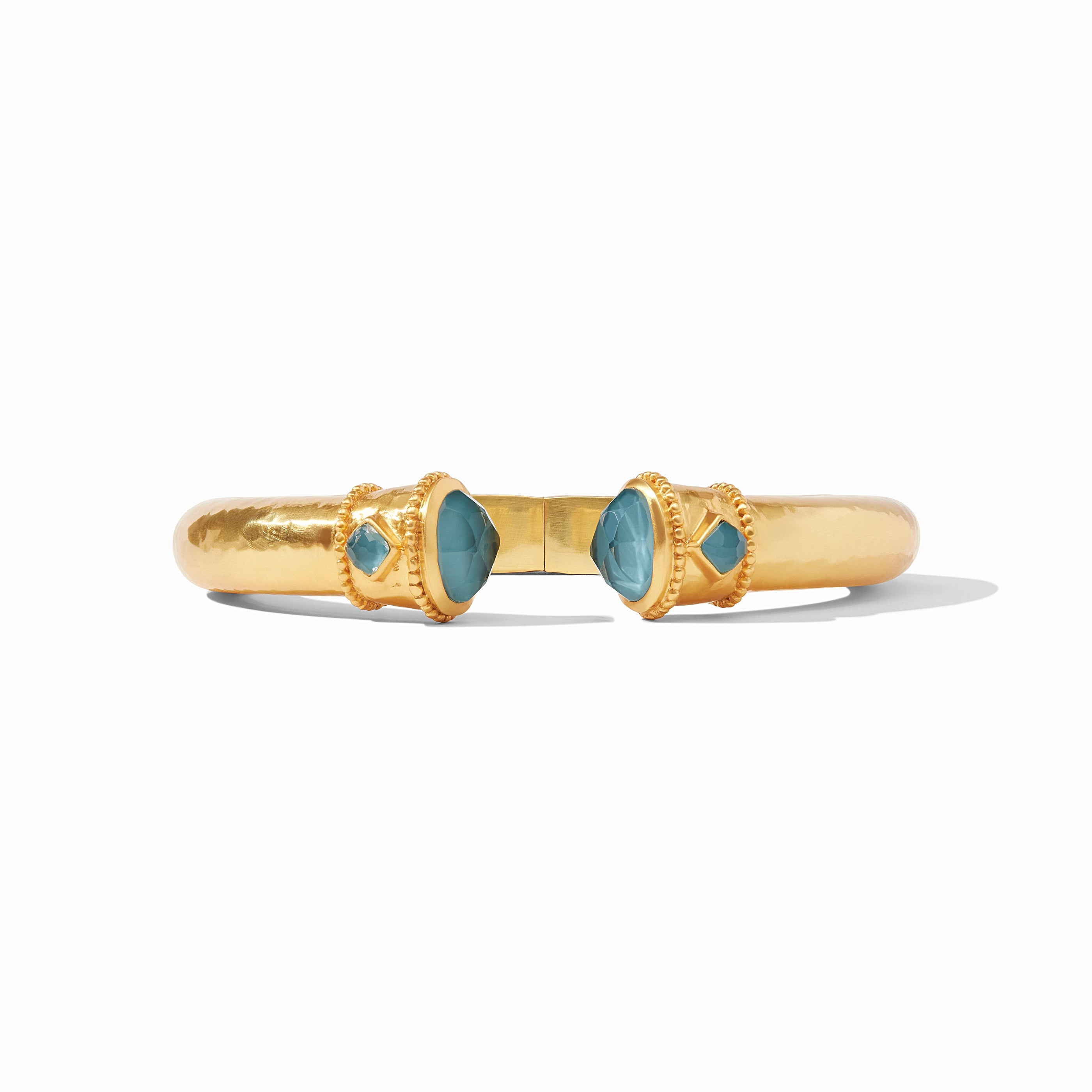Julie Vos - Noel Demi Cuff, Iridescent Peacock Blue