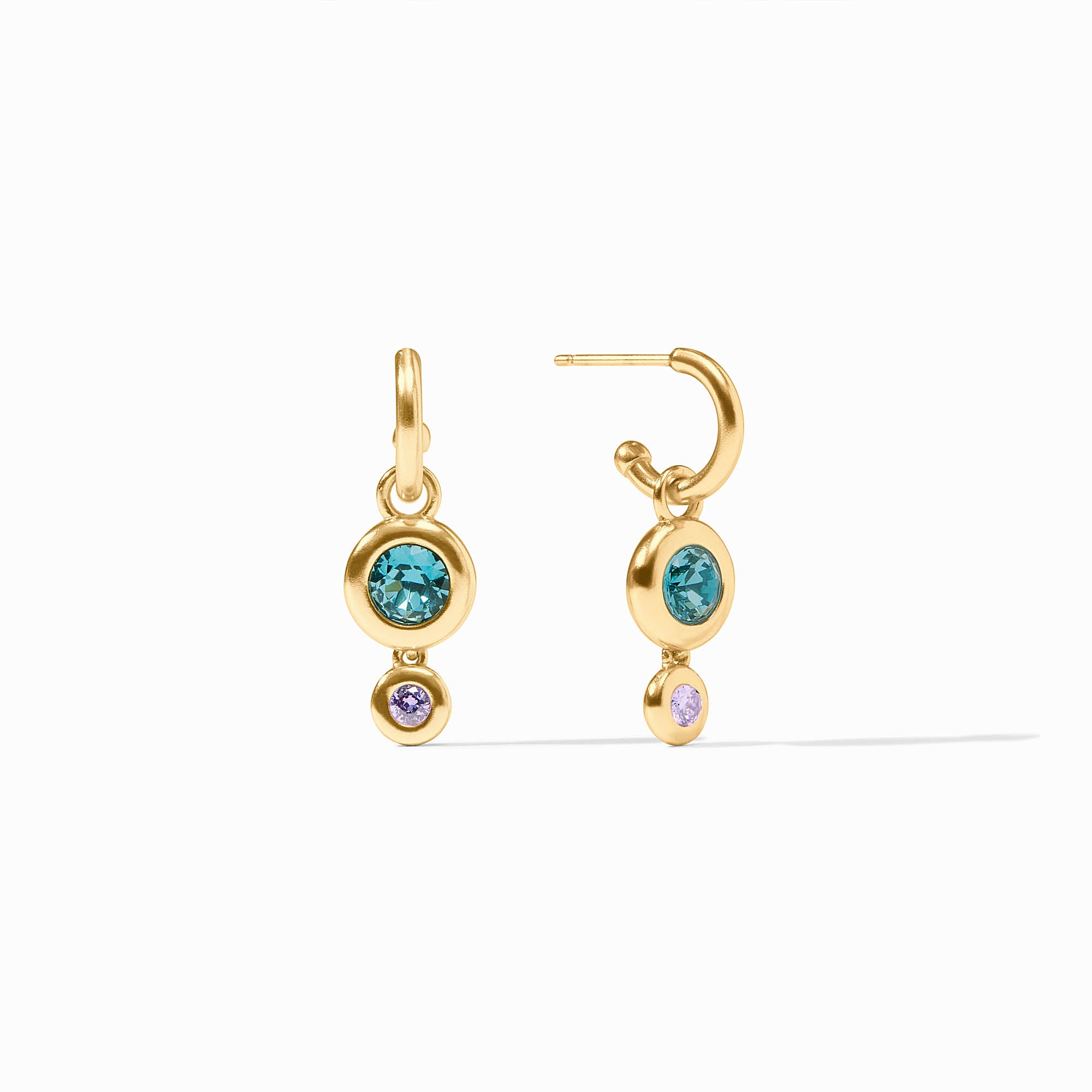 Rainbow Duo Hoop & Charm Earring