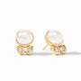 Julie Vos - Remy Pearl Stud, Cubic Zirconia