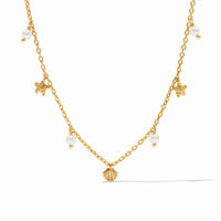 Julie Vos - Sanibel Delicate Charm Necklace, Shell Pearl