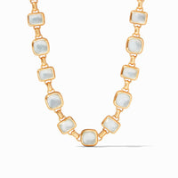 Julie Vos - Savoy Statement Necklace, Iridescent Clear Crystal